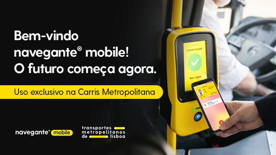 navegante® mobile chega já em janeiro e permite validar viagens com o telemóvel