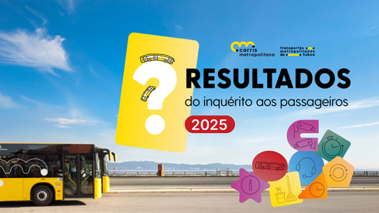 Satisfação dos passageiros da Carris Metropolitana sobe e reforça tendência de evolução
