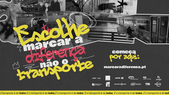 Campanha contra o vandalismo: “Escolhe marcar a diferença, não o transporte”